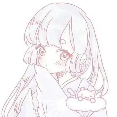 粉色系可爱女生头像二次