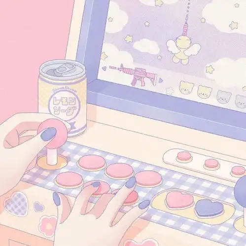 粉色系可爱女生头像二次