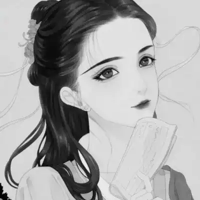 女生头像动漫古风黑色系,感谢生命有你参与