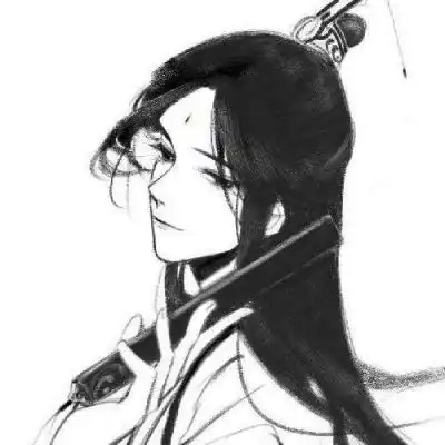 白色系古风头像男