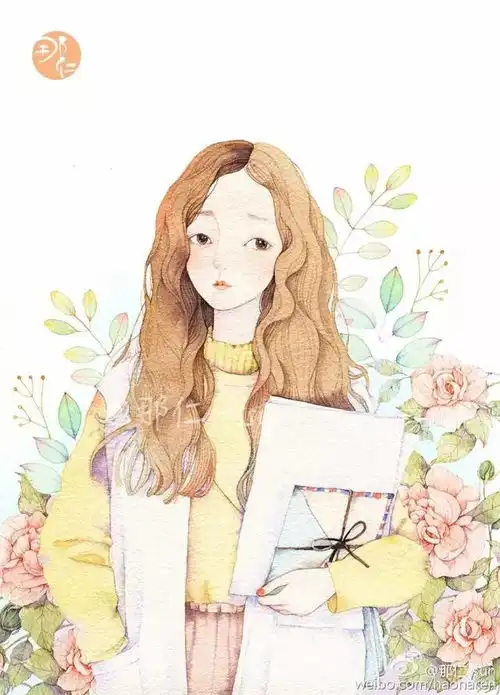 唯美细腻,深秋和我来画温暖治愈系小插画