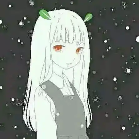 动漫头像白色系情侣头像