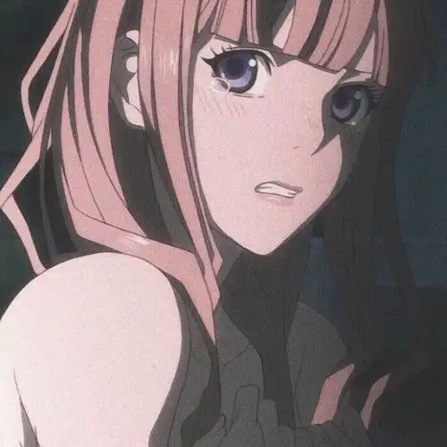 二次元女生黑色系头像图