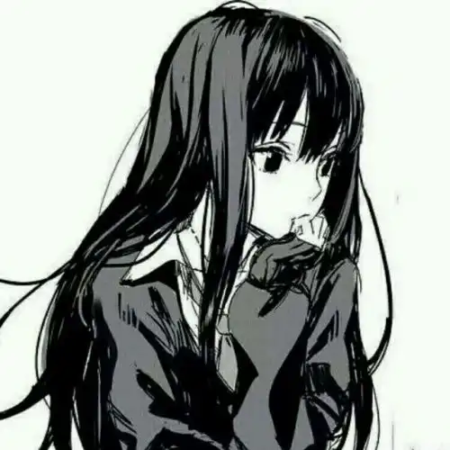 黑色禁欲系头像动漫女女