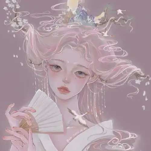 可爱女生头像仙气动漫橙