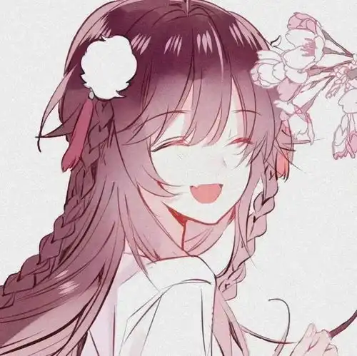 白色系女孩子头像动漫动