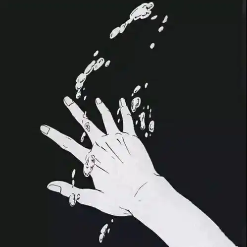 个性阴郁的纯黑色头像
