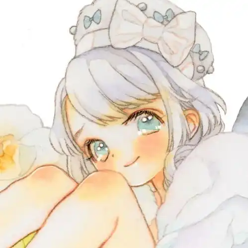 白色系女孩子头像动漫文