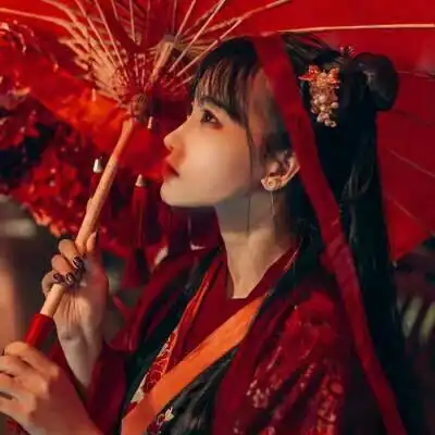 道系古风女头像忧郁