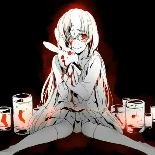 黑色禁欲系头像动漫女黑
