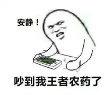 打游戏表情包安静,打扰到我王者农药了