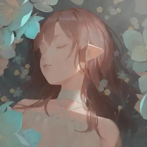 黑色动漫女生悲伤头像