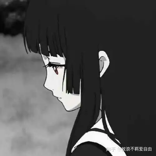 丧系头像女生动漫哭泣少