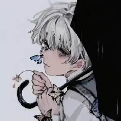 一组好看的微丧动漫男头
