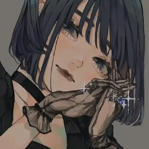 女生动漫头像高清丧系古