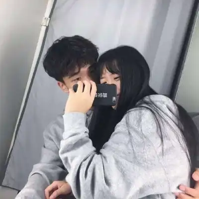 超撩人禁欲真人情侣头像