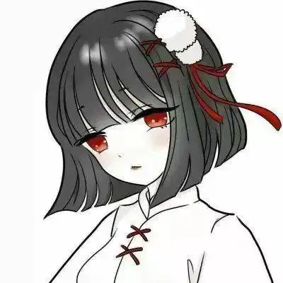 最新红色系女生头像卡通