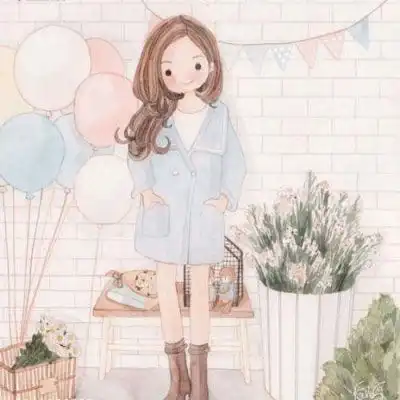 粉色系女生头像动漫萌二次元少女心头像系列