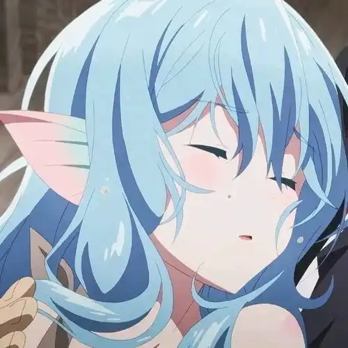 蓝色治愈系动漫头像