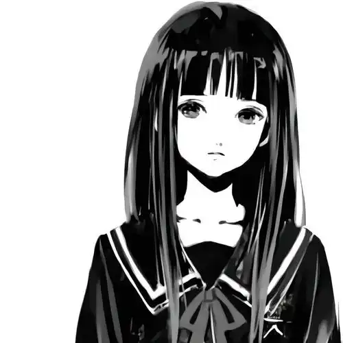 粉丝求图0709黑白日系动漫女头