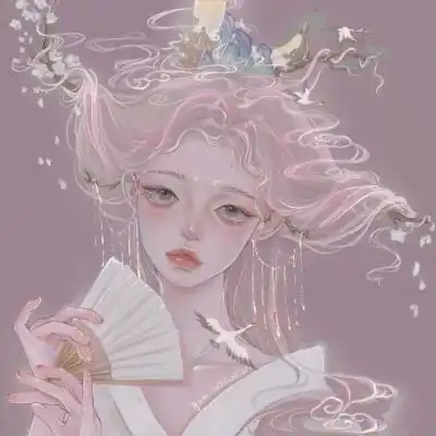 可爱女生头像仙气动漫橙