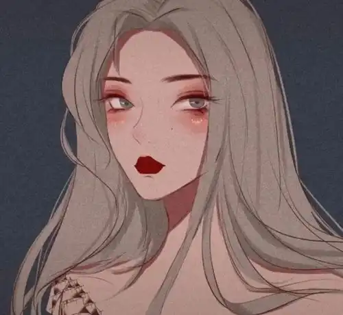 动漫女生头像丧系侧脸动