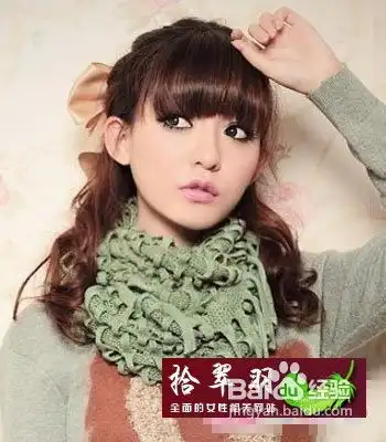 甜美公主系发型之萌系女生齐刘海发型