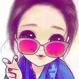 最新红色系女生头像卡通