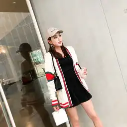 ins港风潮款小清新韩系撞色百搭针织开衫外套秋季新款女装依生