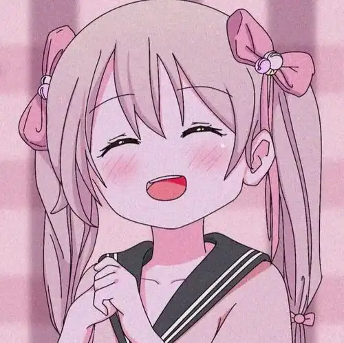 粉红系列少女头像动漫花