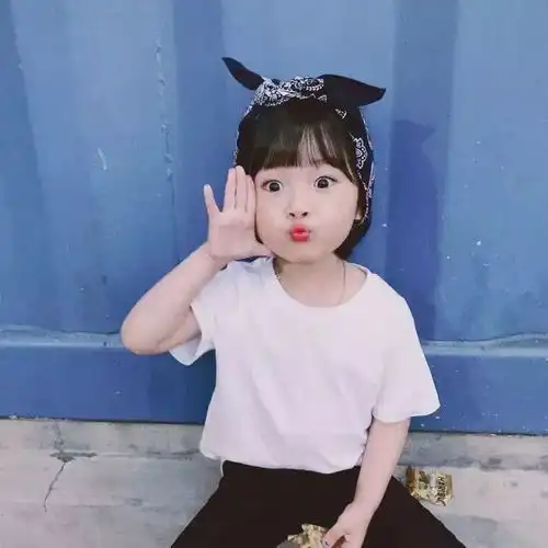 萌系头像希望我是你眼里最好的宝贝