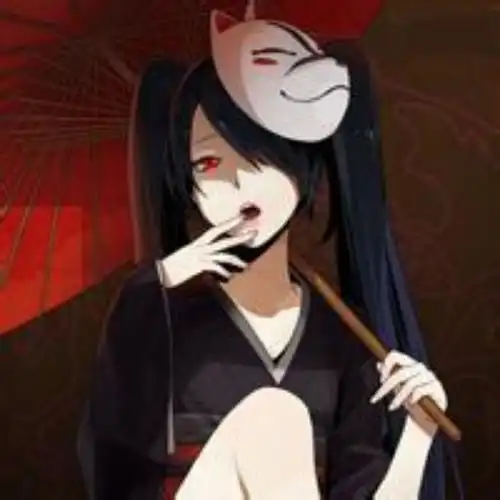动漫头像图片女生黑色系