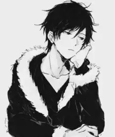 求白色动漫男头像