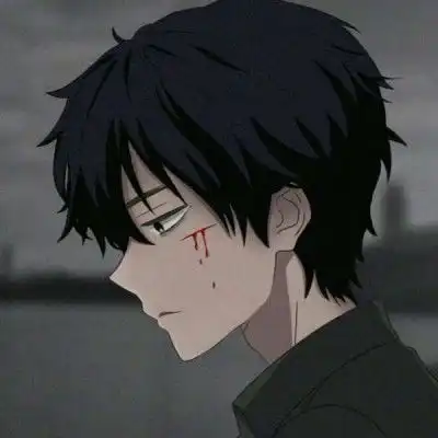 丧系忧郁头像动漫男男生