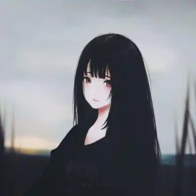 最新红色系女生头像卡通