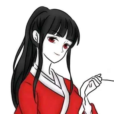 最新红色系女生头像卡通