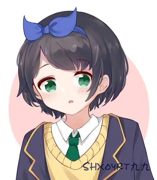 萌系甜美女生头像短发