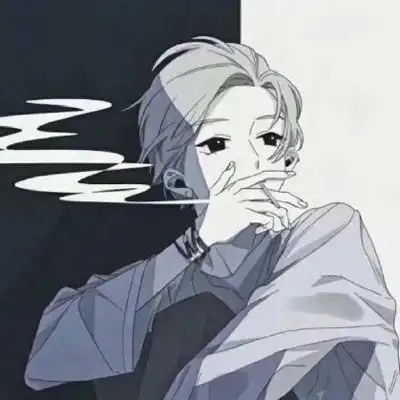 男生头像抽烟黑色系是什
