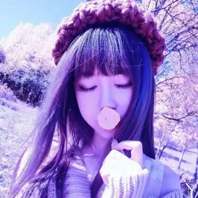绝美紫色系头像优雅气质