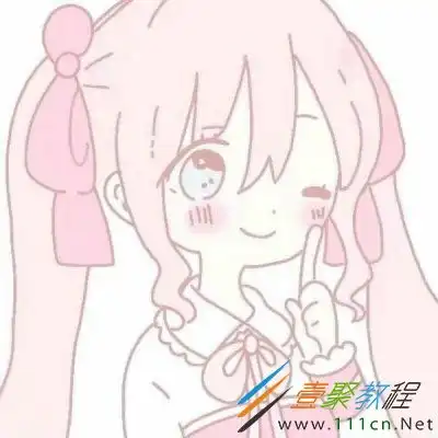 粉红系列少女头像动漫抖