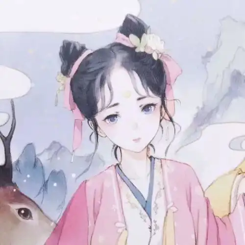 文艺头像女手绘唯美系头